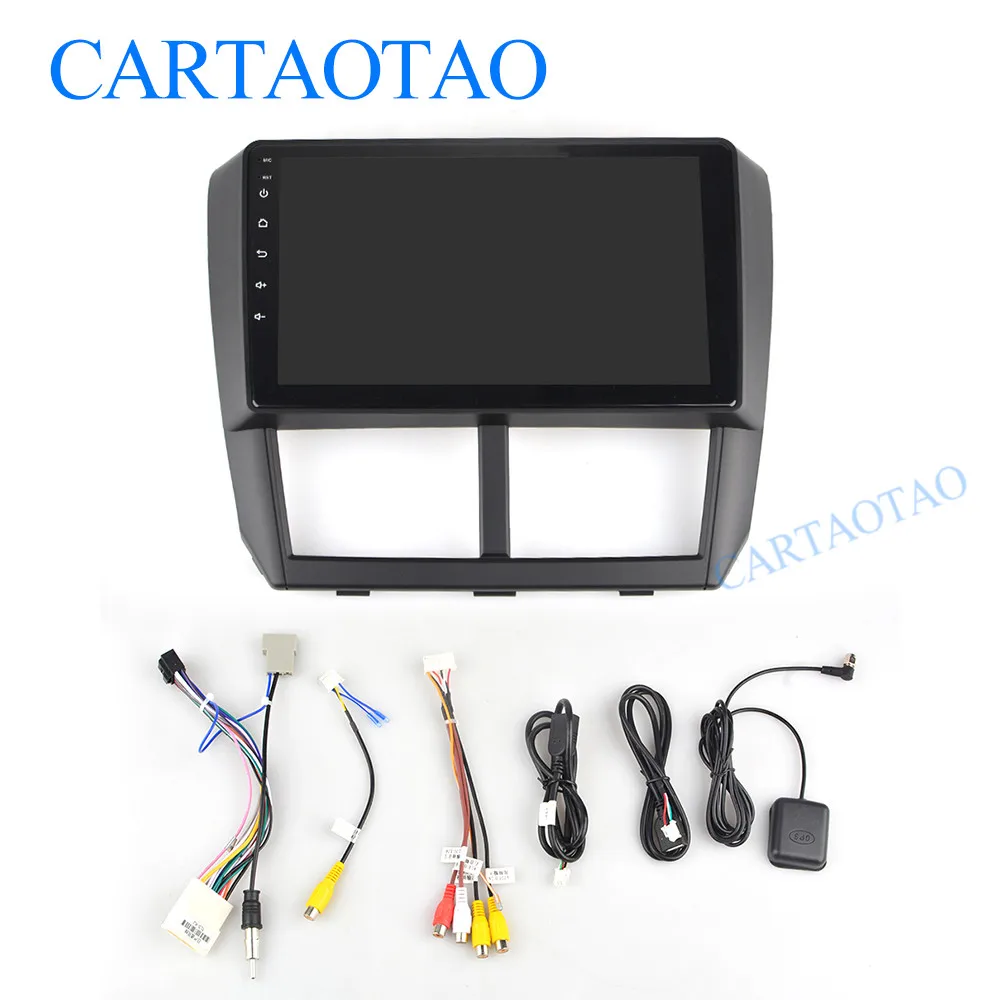 CARTAOTAO 9 дюймов 2 din для Subaru Forester 2.5D HD 2008 2012 автомобильное радио мультимедийный