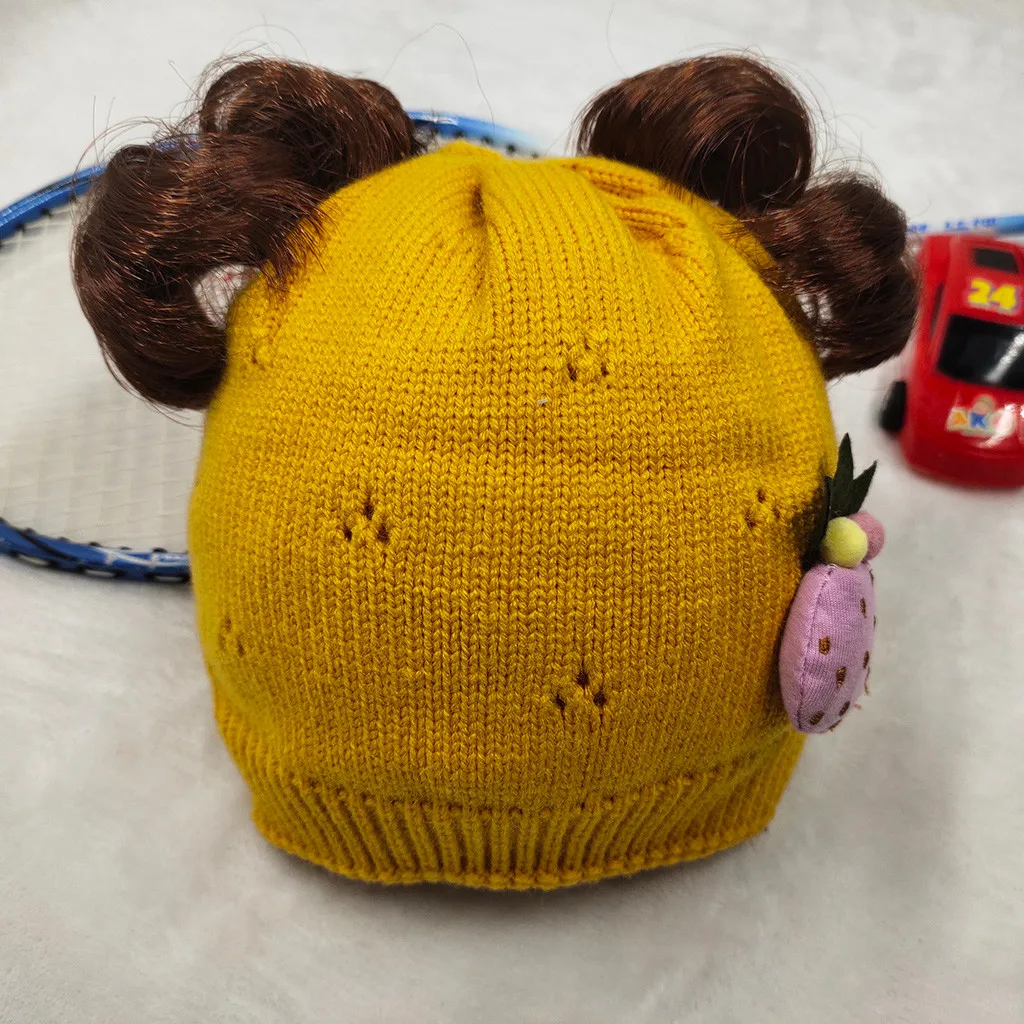 2 Pcs Set Baby Winter Hats Caps for Baby wig Ear Cute Hat Winter Knit Hat Scarf Set Children Cartoon Cute Hat Baby Bonnet шапка