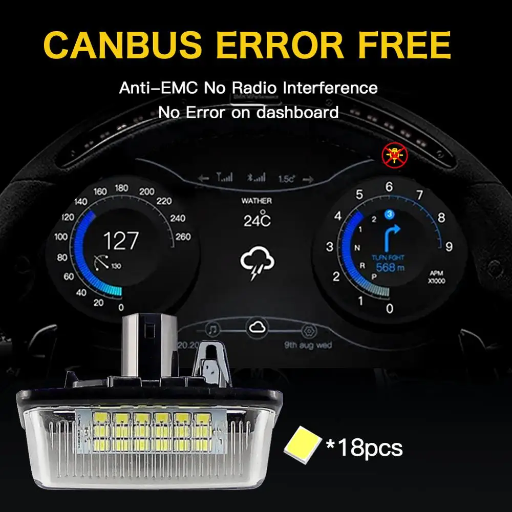 

Светодиодные лампы для номерного знака для Toyota Vios SCP4 NCP4 AXP4 2002-2008, лампы для номерного знака, автомобильные аксессуары