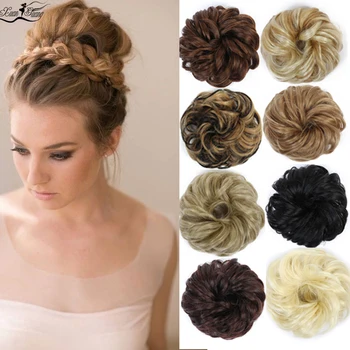 

DIANQI Fashionable woman's curly elastic elastic wavy synthetic bread hair is worth having high temperature wire chignon