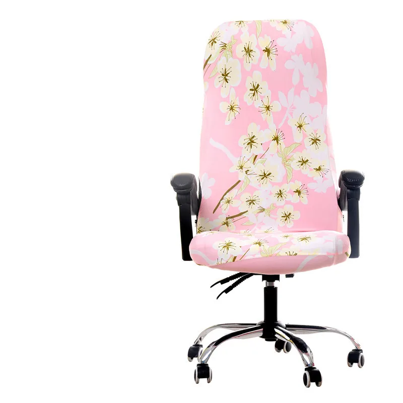Большой размер вращающийся Офисный Компьютерный чехол для кресла спандекс чехлы для стульев лайкра стул стрейч чехол для установки офисных стульев домашний декор - Цвет: 16