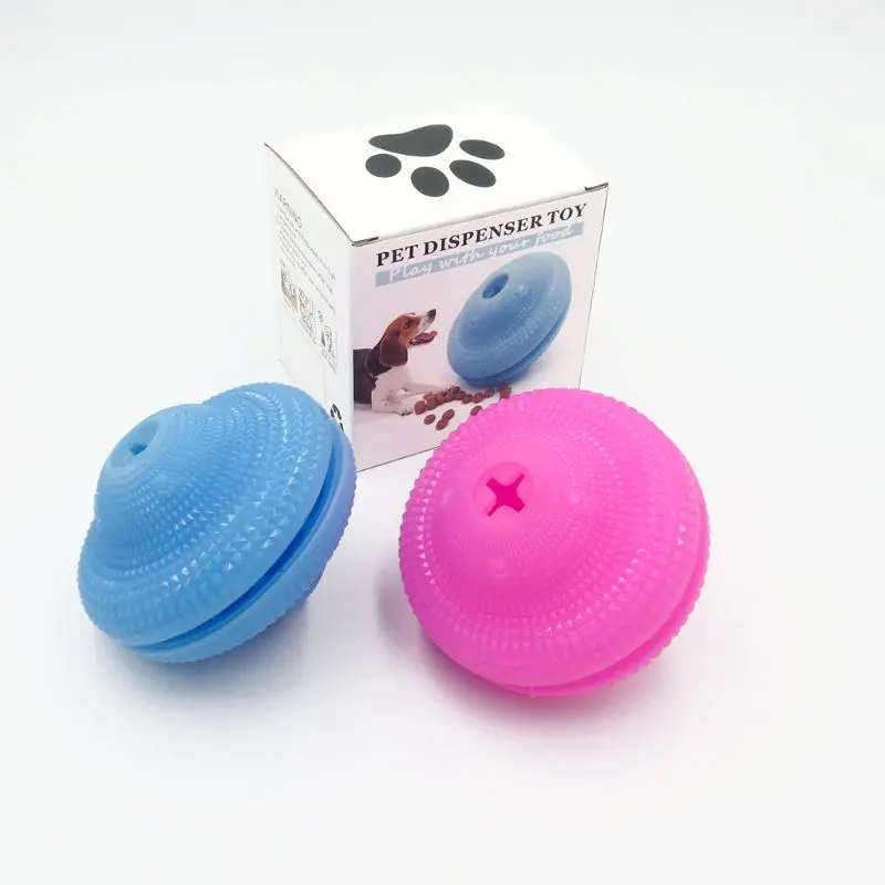 Pet IQ Treat Ball Интерактивная еда дозирование собака головоломка погоня играть жевательные игрушки