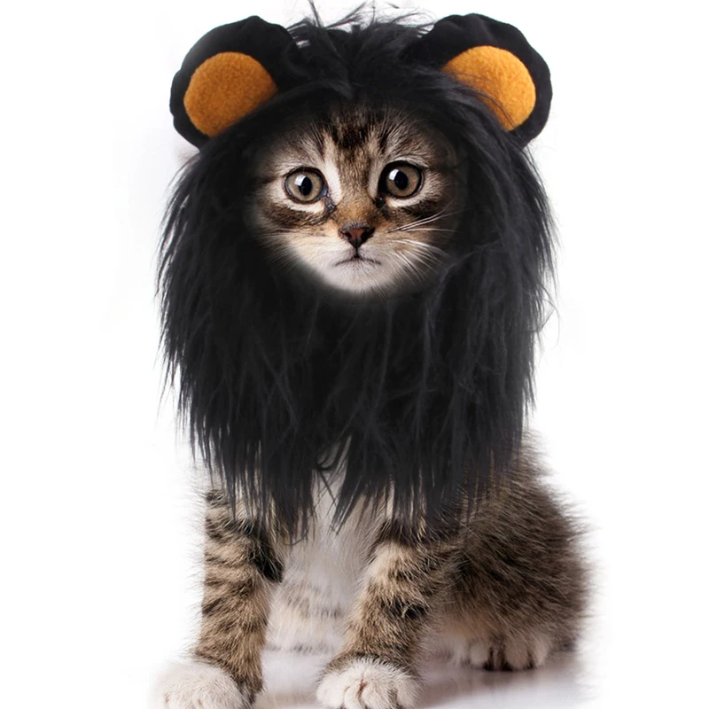 Костюм для домашних животных Лев грива Косплей игрушка маленьких кошек собак