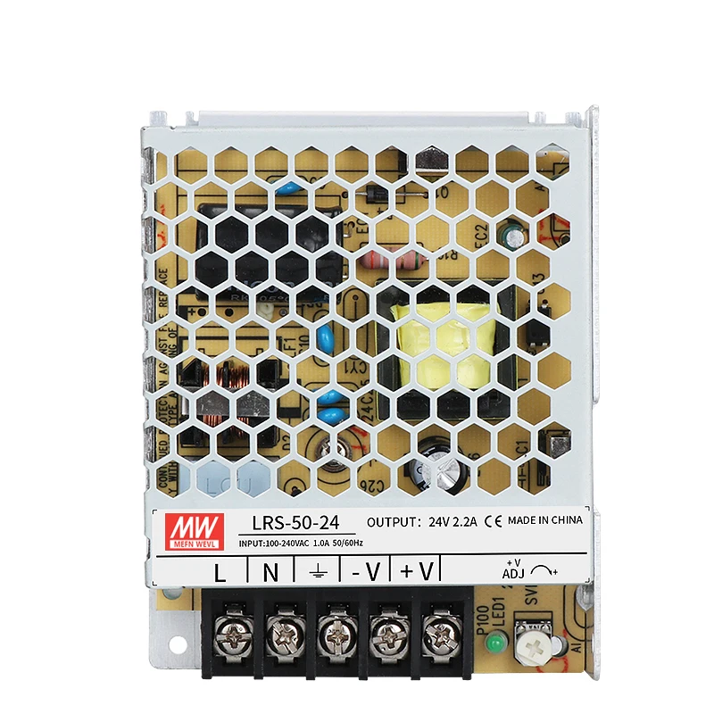 MW 50W Светодиодный импульсный LRS/ms/S-50W-24V 2.1A 5V 10A 12V 4.2A 24V Промышленный Блок питания