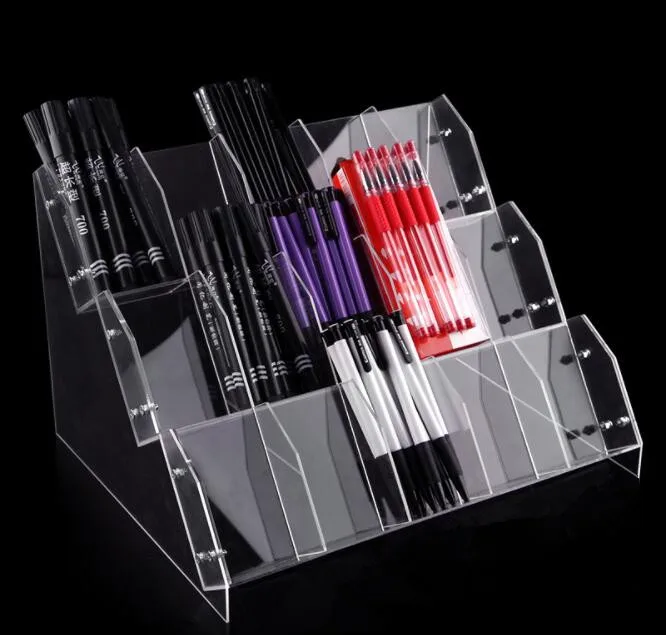 Новая прозрачная акриловая подставка для бровей ручек и карандашей подводка