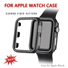 MDNEN протектор для Apple Watch, чехол для IWatch Series 4, 3, 2, 1 с ультратонким ремешком из углеродного волокна 38 мм, 42 мм, 40 мм, 44 мм