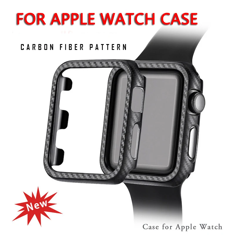 MDNEN протектор для Apple Watch чехол IWatch Series 4 3 2 1 с ультратонким ремешком из углеродного