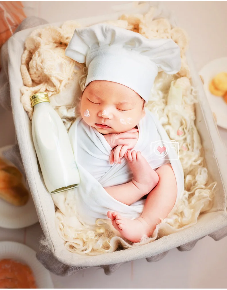 costume da cuoco per neonati Soapow cappello grembiule per bambini da 1 a 2  anni. per fotografie lencicol Costumi e travestimenti Giochi e giocattoli