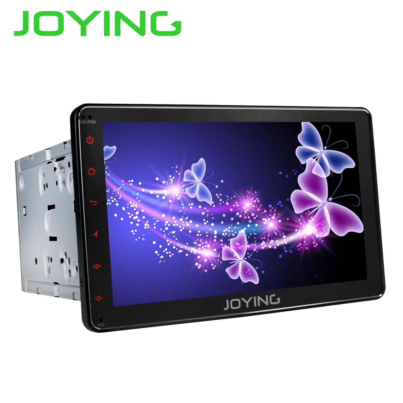 Discount JOYING 2 din car radio Android 8.1 Octa Core 8 inch 1024*600 Support 4G fast boot DSP SWC GPS Navigation universal car radio HD 1