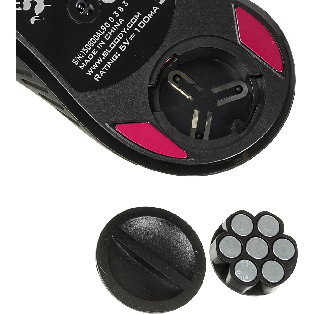 Мышь A4 Bloody AL9 Blazing черный лазерная(8200dpi) USB2.0 игровая(8but