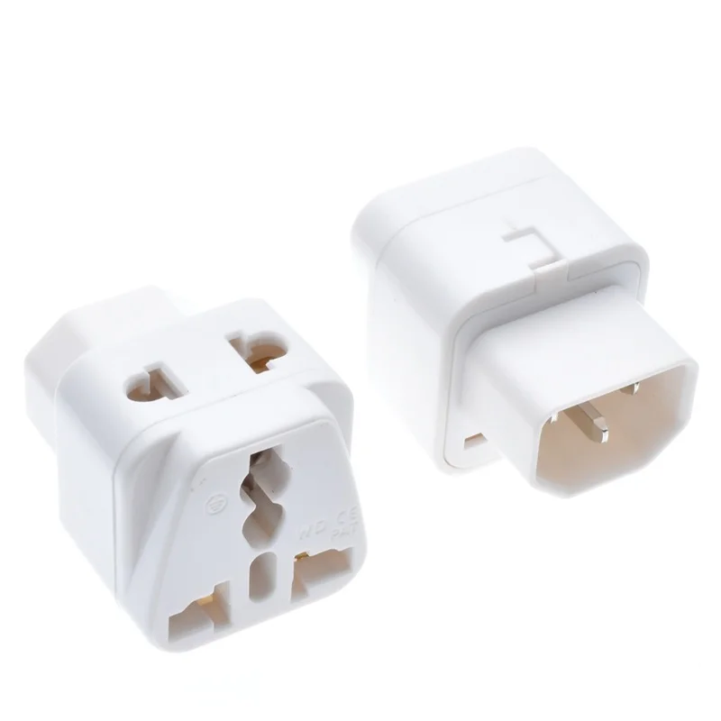 Адаптер питания 2 в 1 IEC 320 C14 штекер на C13 гнездо PDU/UPS универсальный AU/US/UK/EU