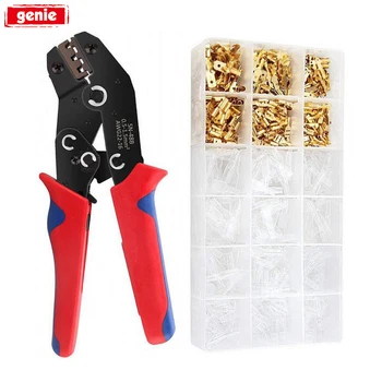 

Crimping Plier Set With 600Pcs Insert Spring Terminal Cold Compression Pincers Wire Connector Set