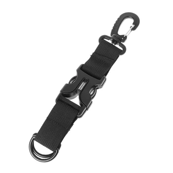 

Outdoor EDC Tactical Keychain Molle Webbing Backpack Clip Carabiner Buckle Hook