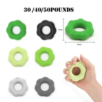 

Environmental Multicolor Multi Specification Bodybuilding Yoga Gripper Finger Trainer Stretcher Rehabilitation Grip Ring
