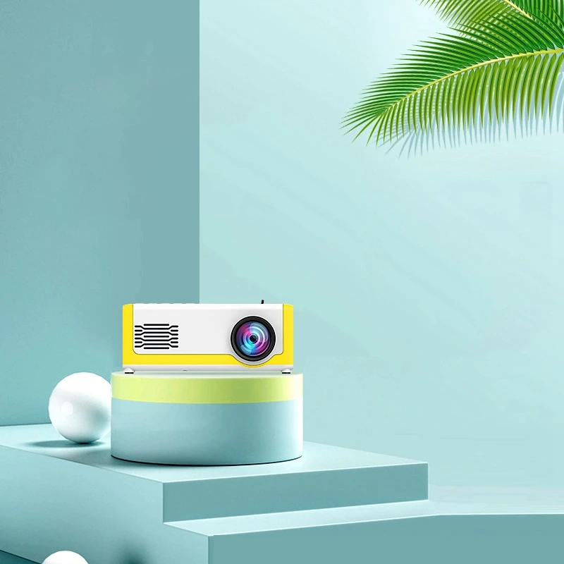  M1 Mini HA CONDOTTO il Proiettore 1800 Lumen 1080P HD Lettore Multimediale di Casa 3.5 millimetri A