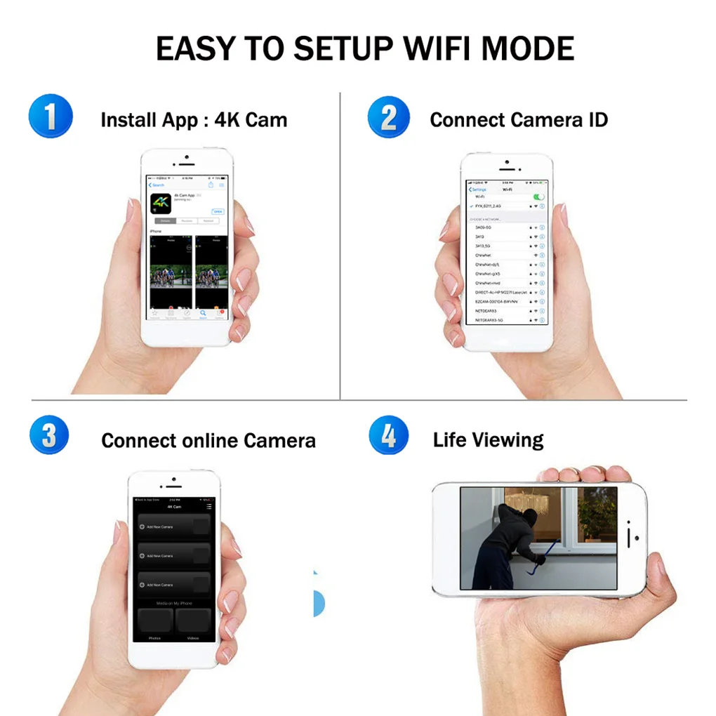 Автомобильный ключ камера DVR микро Спорт DV видео безопасности 4K UHD брелок wifi камера сенсор Видеокамера движения