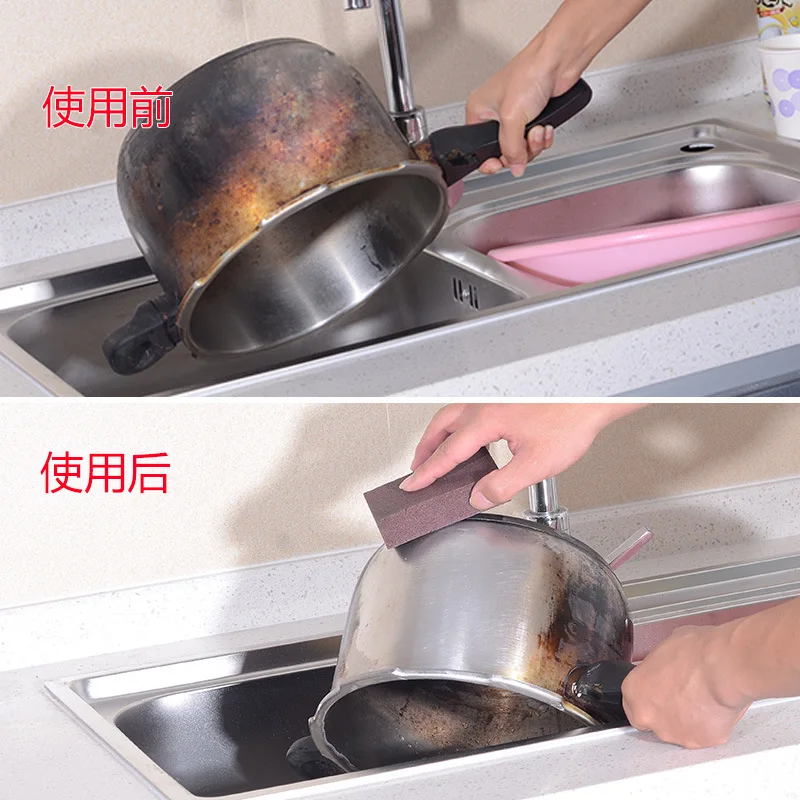

Silicon Carbide Spong Mop Nano Sponge Magic Magic Mop Kitchen Brush Pot Useful Product Rust Cleaning Sponge 3-Pack