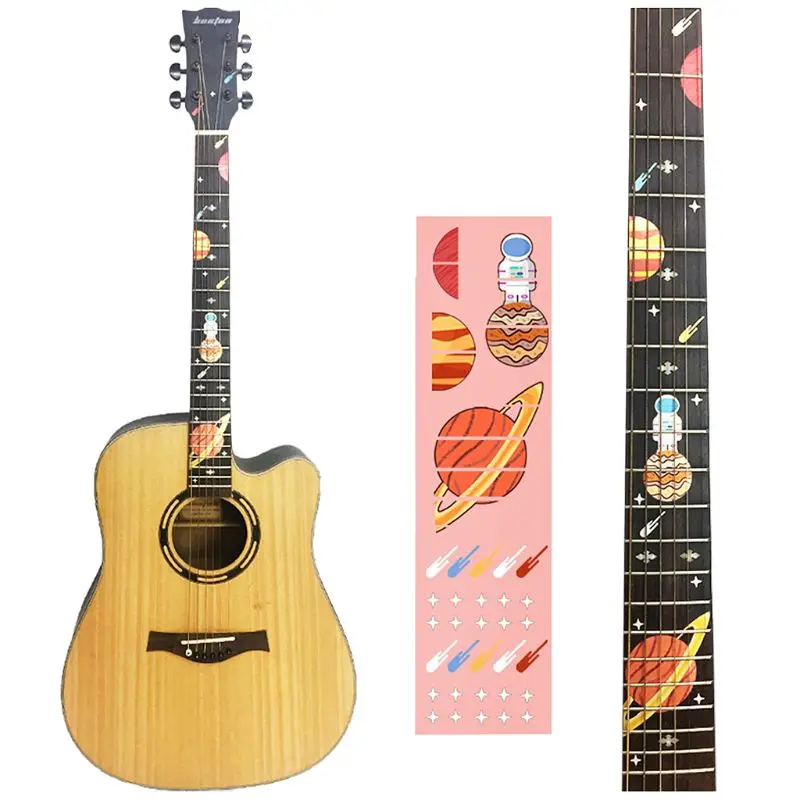 Высокое качество DIY Spark Guitarra Инкрустация Стикер вход на Марс наклейки для Акустическая Электрогитара укулеле Q6PB