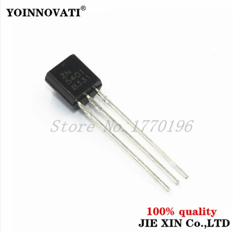100 шт. 2N5401 TO-92 TO92 0.3A 160V PNP Транзисторы новый оригинальный | Электронные компоненты и