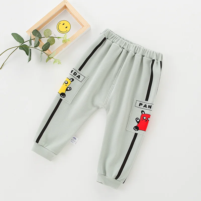 Осенние штаны для малышей Повседневные спортивные Штаны младенцев Брюки карго