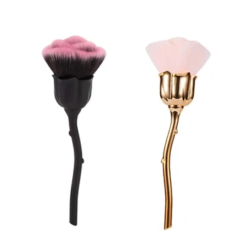 

Nail Dust Brush Pink Rose Brush Nail Art Cleaning Brush Blush Powder Brush