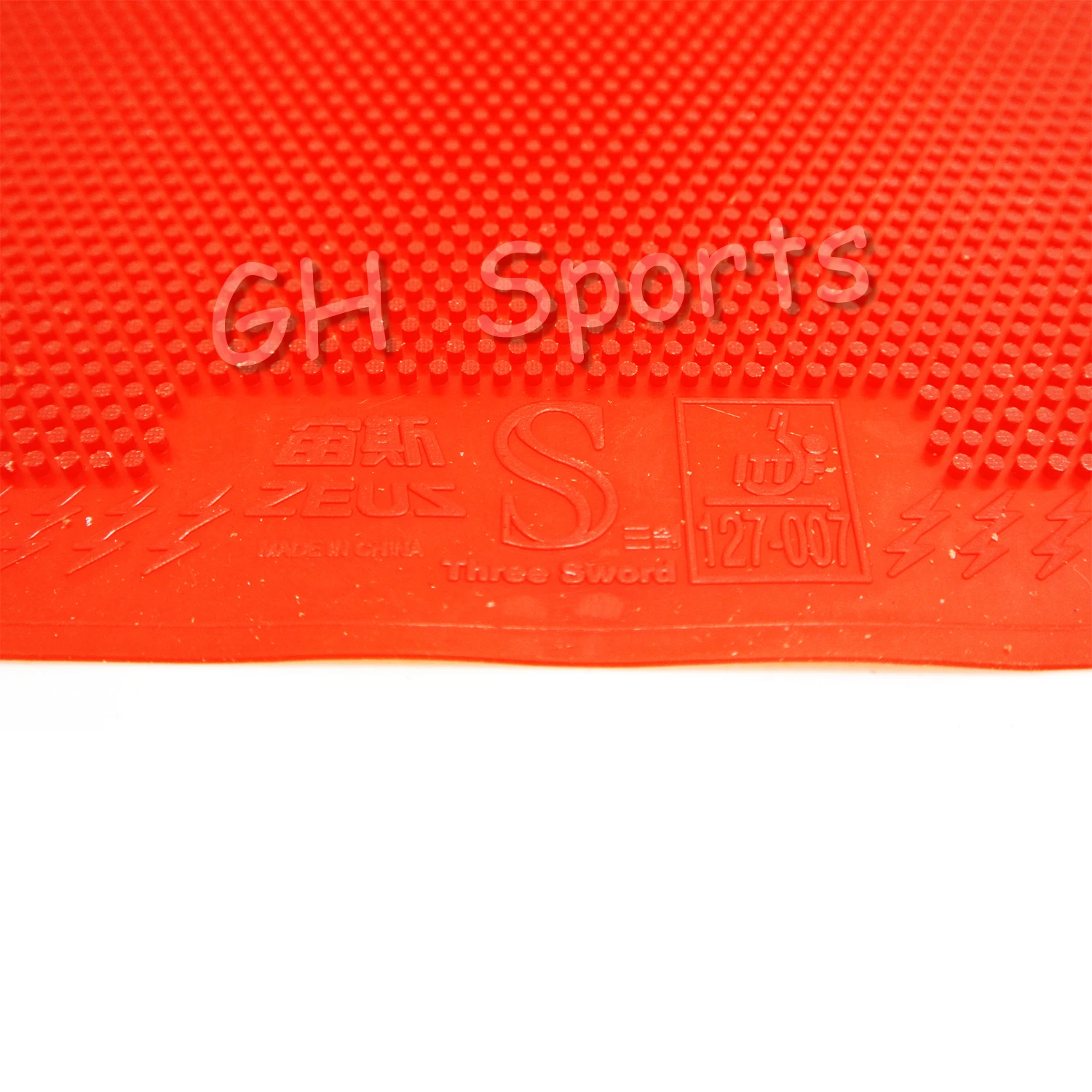 ITTF одобрено три меча ZEUS длинные прыщи чехол для настольного тенниса/резиновый для настольного тенниса/для пинг-понга