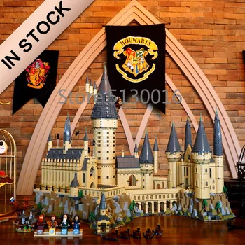 

In Stocks 16060 Movie H warts Castle School Magic Model 6044pcs Building Blocks Brick 71043 Children Gift Compatible with Toys