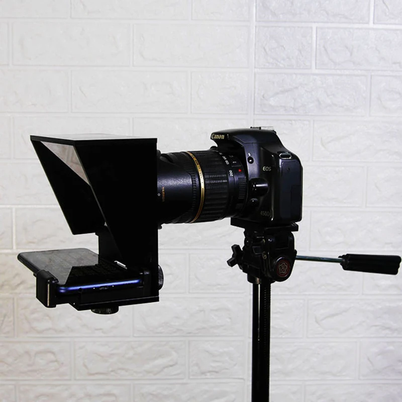  Mini Teleprompter Portable Mobile Phone teleprompter for Canon Nikon Sony Camera Speech video Vlog 