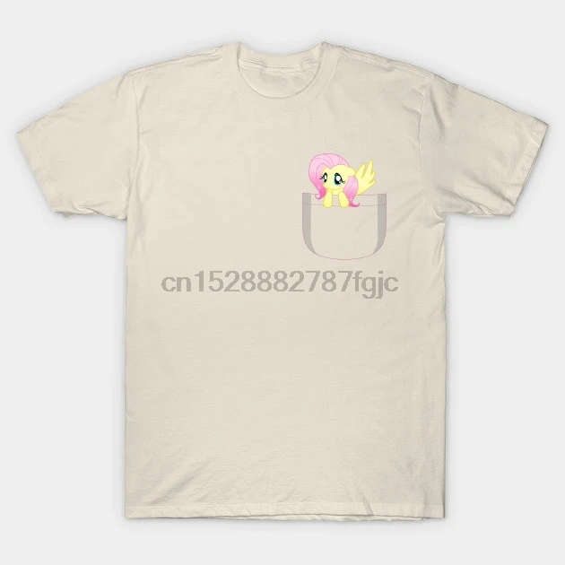 Мужская футболка с карманом Fluttershy Geek wo футболки Топ | одежда