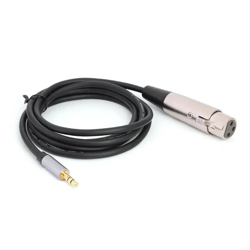 Audio Line XLR 3 Pin Female to 3.5mm Stereo Male Gold Plated Smooth Connection Prevent Corrosion Cable fWire or Mic Mixer | Электроника