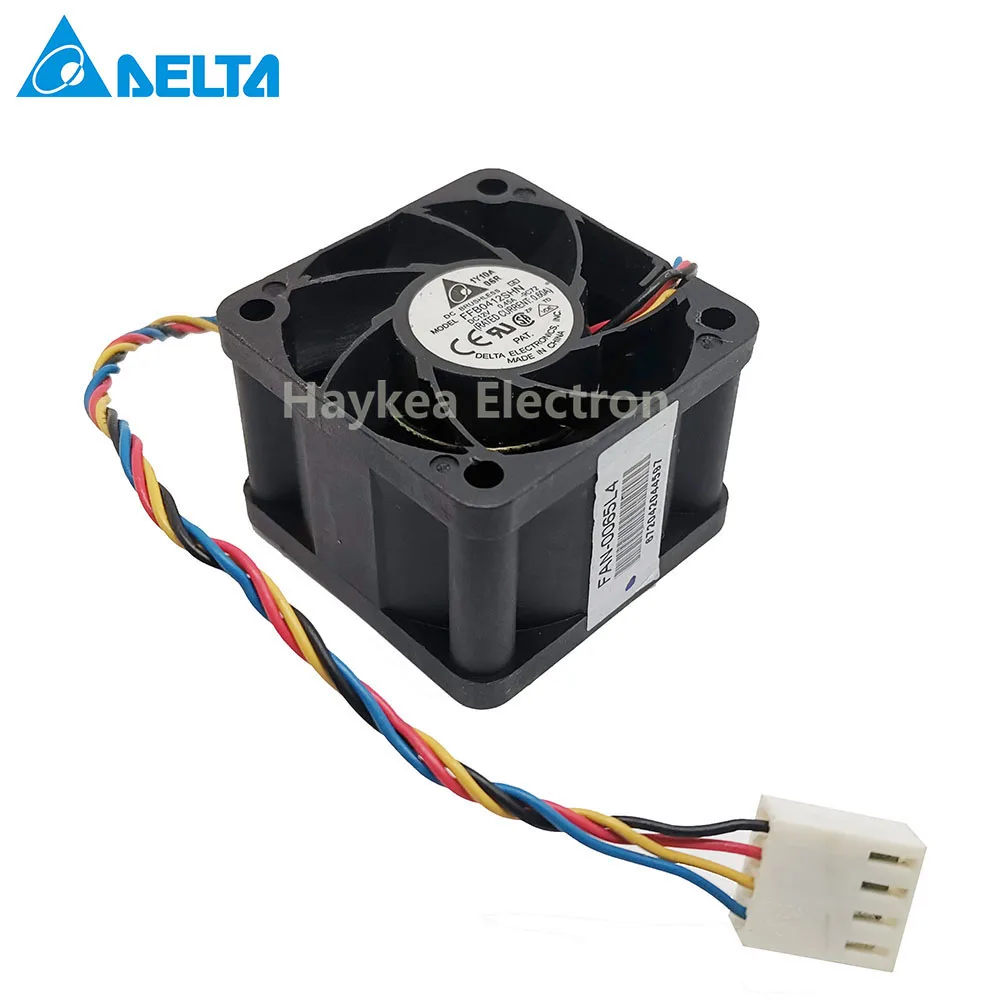 Для delta FFB0412SHN 4028 40 мм 4 см 40*40*28 1U 2U Сервер вентилятор охлаждения 12V 0.45A pwm 4 pin-код