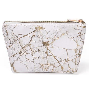 

Marble Makeup Bag Portable PU Leather Zipper Cosmetic Bags Toiletry Travel Storage Pouch Toiletry Bag Organizer Beauty Case