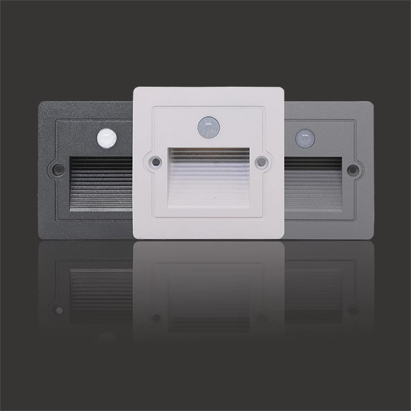 

LED Outdoor stair light COB 3W PIR Sensor motion Detector Footlight Step Lighting Waterproof Recessed Buried corridor Lamps