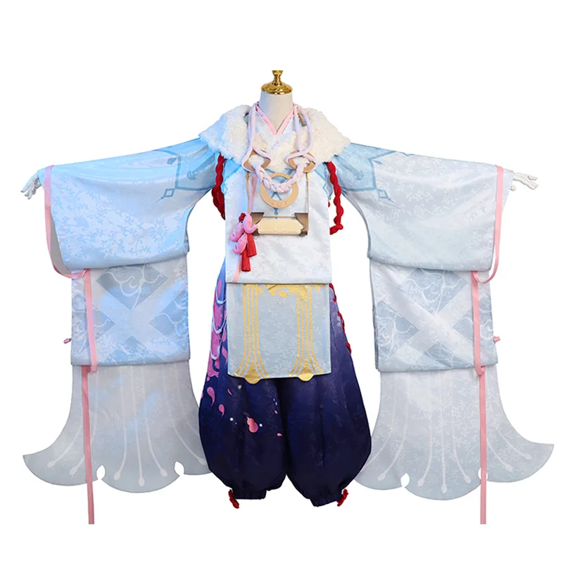 

Anime Game Onmyoji SSR YuanJieShen MOBA Snow Cheongsam Gorgeous Dress Uniform Cosplay Costume Women Halloween Free Shipping 2020