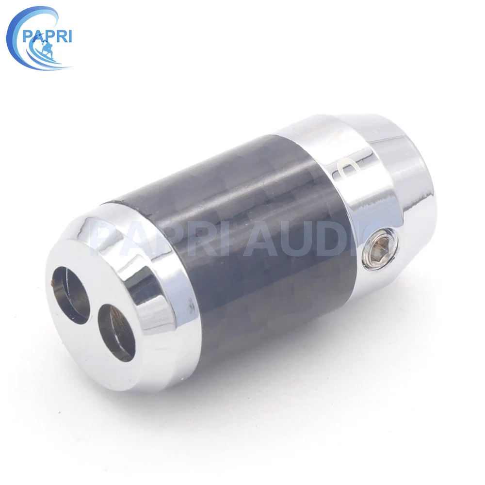 PAPRI углеродное волокно Чистая латунь хромированный 1 отверстие в 2 отверстия