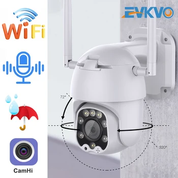 

EVKVO 1080P Mini Wifi Camera Outdoor AI Human Detection Voice Alarm Waterproof IP Cam HD Night Vision Security CCTV Camera Camhi