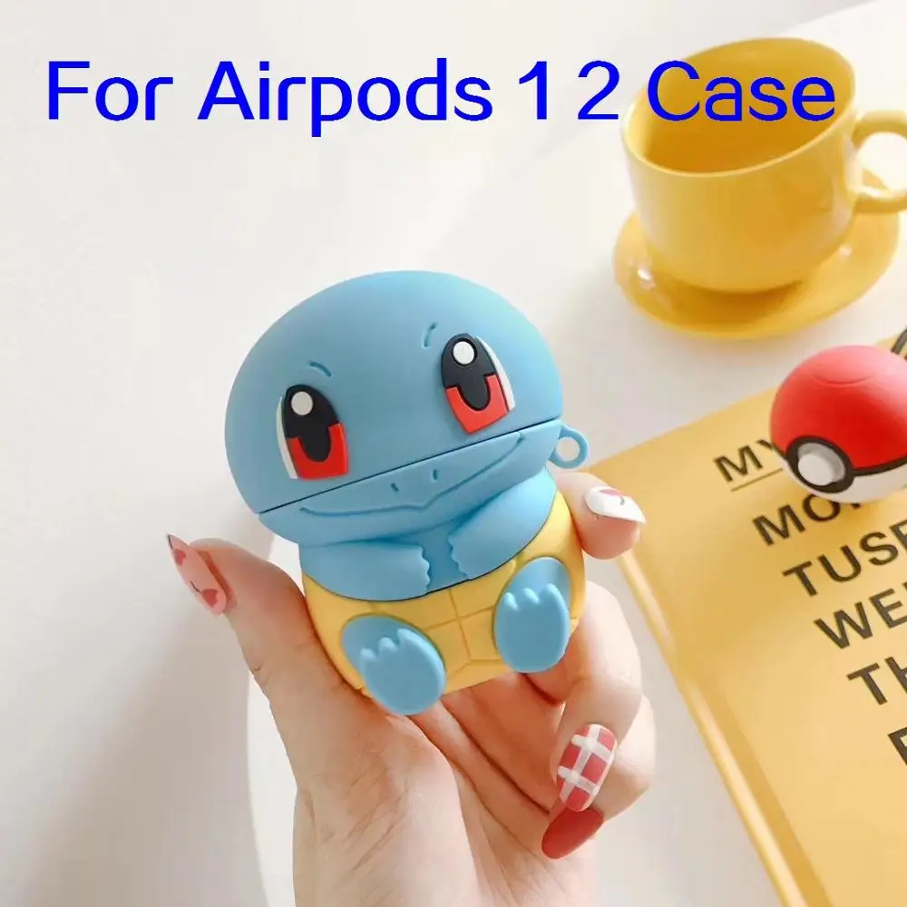 Go Charmander Eevee для Airpods 1 2 Чехол-коробка Мягкий беспроводной Bluetooth чехол для наушников для AirPods Pro Чехол Аксессуары для наушников - Цвет: For Pods 1 2 GJ0319