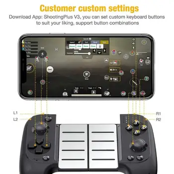 

New Saitake 7007F Wireless Bluetooth Game Controller Telescopic Gamepad Joystick for Samsung Xiaomi Huawei Android Phone PC