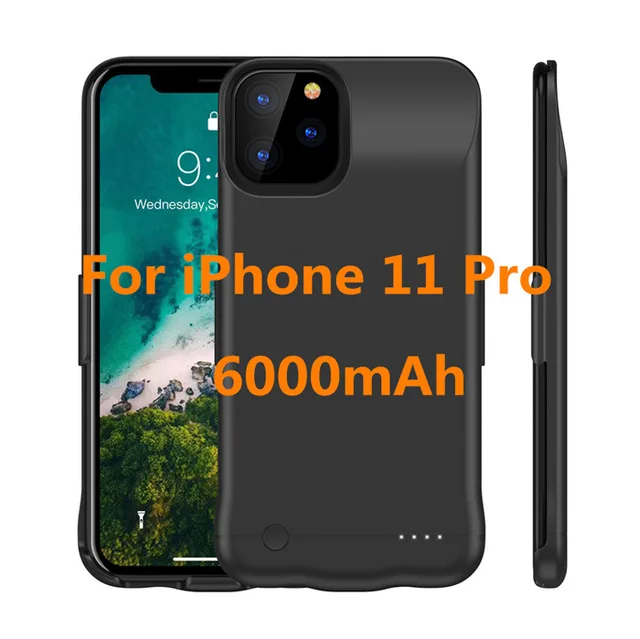Black For 11 Pro Для iPhone 11 Pro Max портативный чехол s Чехол для iPhone 11 Pro внешний аккумулятор для телефона чехол для быстрой зарядки - Цвет: Black For 11 Pro