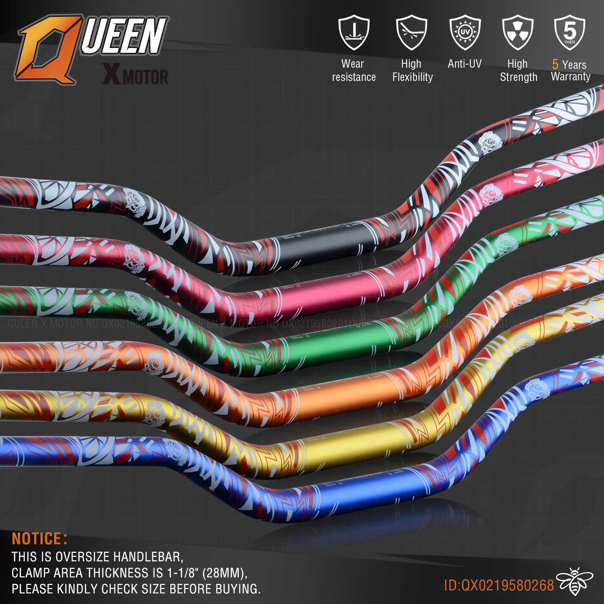 Серая алюминиевая 28 мм 1-1/" Руль для moto rcycle moto MX CR CRF CRM XR YZ YZF WR WRF DR DRX RM РМЗ EX 85 125 200 250 400 650