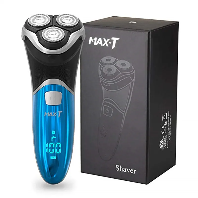USB MAX-T RMS 6101 электробритва 3D с тройным плавающим лезвием бритвенные бритвы уход за лицом для мужчин триммер для бороды Парикмахерская машина - Цвет: USB