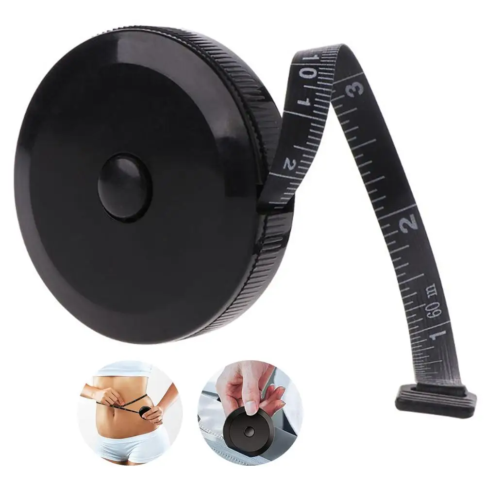 Dual Sided 1.5m 60 Inch Button Click Automatic Retractable Sewing Measure Tapes 