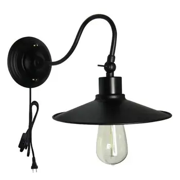

EU US plug in Wall Lamp American Retro Light Wall Sconce Living Loft Lighting Vanity Light Indoor Sconce Fixture