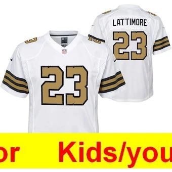 Фиолетовый Молодежная игра в Орлеан Элвин Камара Drew Brees Marshon Lattimore Майкл Томас Марк Инграм цветные спортивные футболки - Цвет: Фиолетовый
