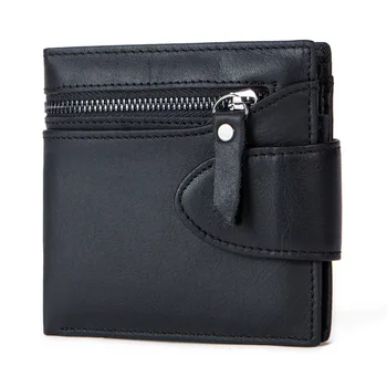 

Genuine Leather Men Wallet Coin Purse Small Card Holder PORTFOLIO Portomonee Male Walet Pocket for Money Bag