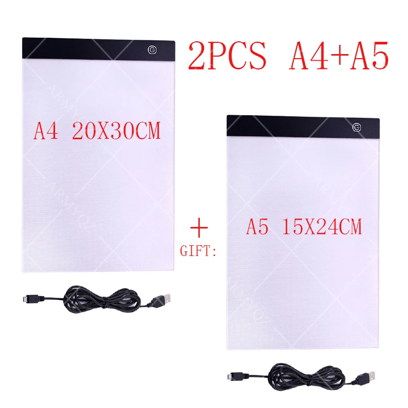 2 шт. светодиодный графический планшет светильник для рисования коробка