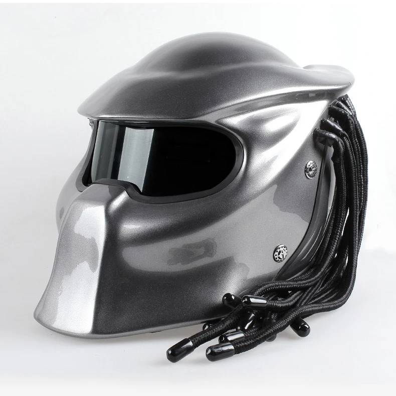 Мотоциклетный шлем Ретро анфас унисекс универсальный для Harley для peugeot Predator мотоциклетный шлем ветрозащитный мотоциклетный шлем - Цвет: Черный