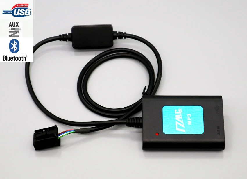 Adaptador de Radio para cambiador de música para Peugeot 307 807 C4 C5 USB MP3, AUX, compatible con USB AUX para Citroen C2 C3 C4 C5 reemplazo CDC|Cables, adaptadores