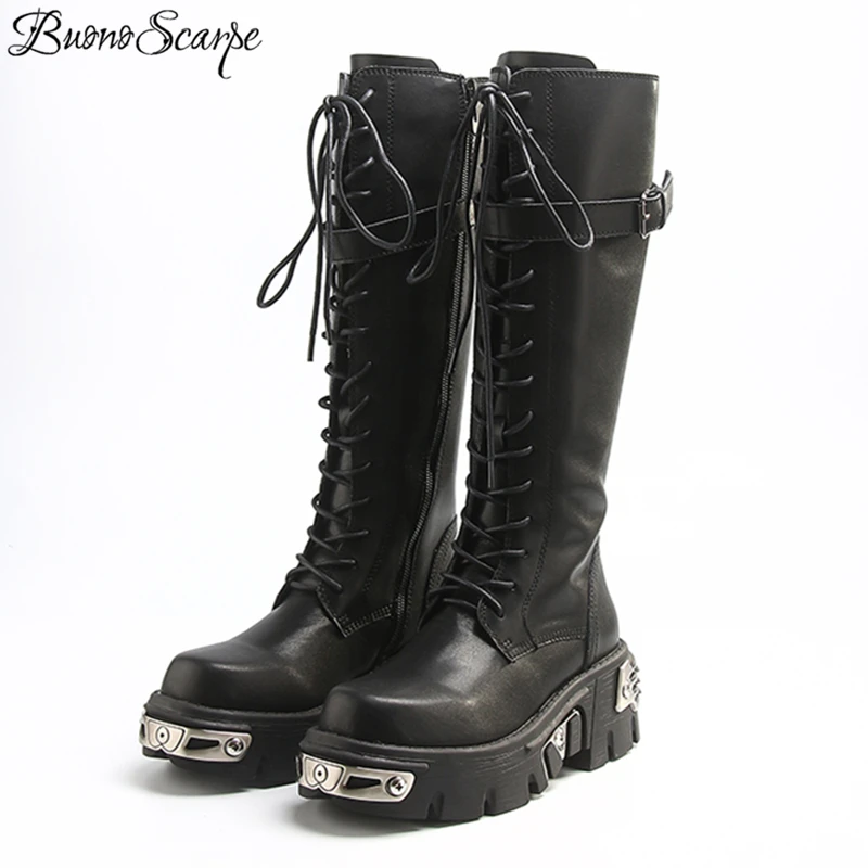 knee high punk boots