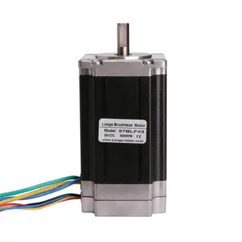 

EU FREE SHIP! 57BLF03 Brushless DC Motor Nema23 188W 24V 3000RPM 3PHASE CNC Router Milling Car CNC LONGS MOTOR